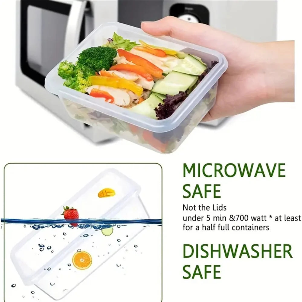 24Pc Reusable Kitchen Storage Containers With Flip Lids