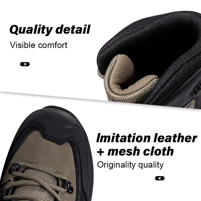 Men's Waterproof Mountain Climbing Boots for Outdoor Adventures