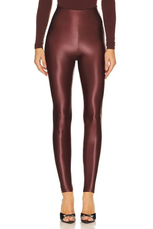 Commando Matte Metallic Legging In Copper