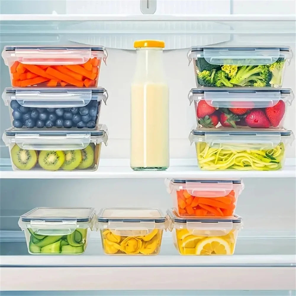 24Pc Reusable Kitchen Storage Containers With Flip Lids