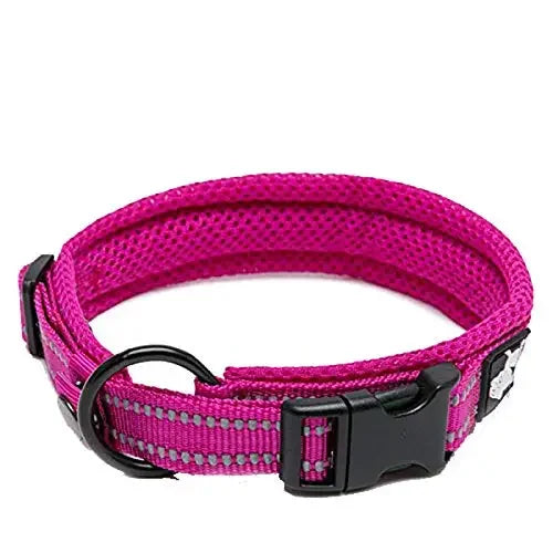 Truelove Adjustable Nylon Dog Collar Reflective Soft Padded