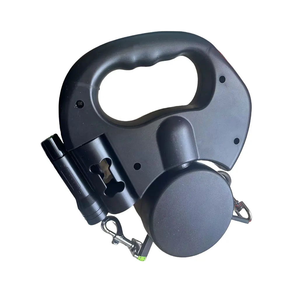 Double Headed Dog Leash With 360 Degree Swivel LED Light