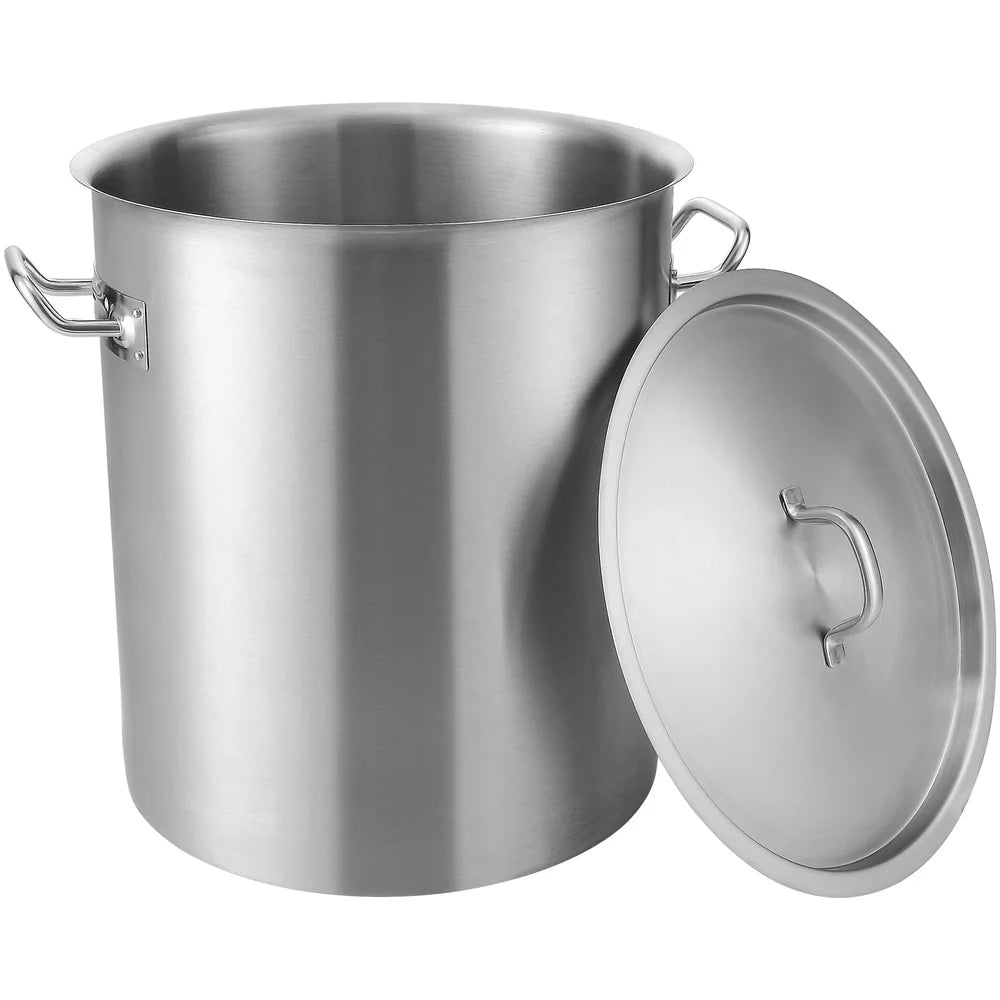 42 Quart Stainless Stockpot Induction Compatible Heavy Duty