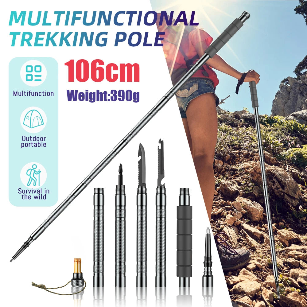 Lightweight Collapsible Trekking Poles Telescopic Hiking
