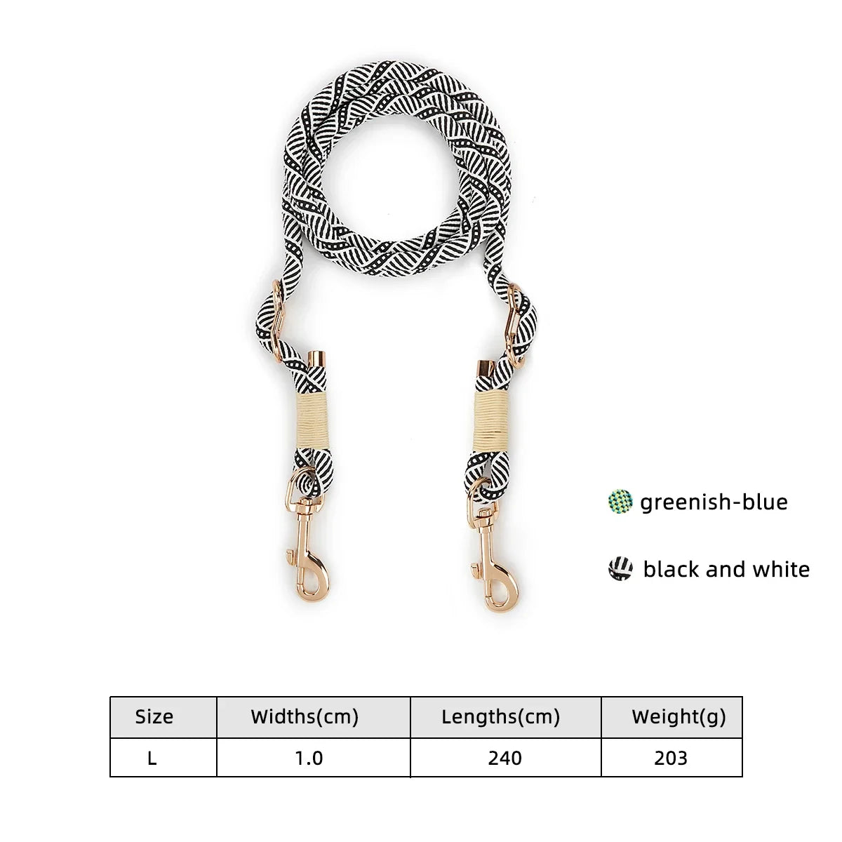 Hands Free Dog Lead Rope 10 In 1 Multi Function Leash