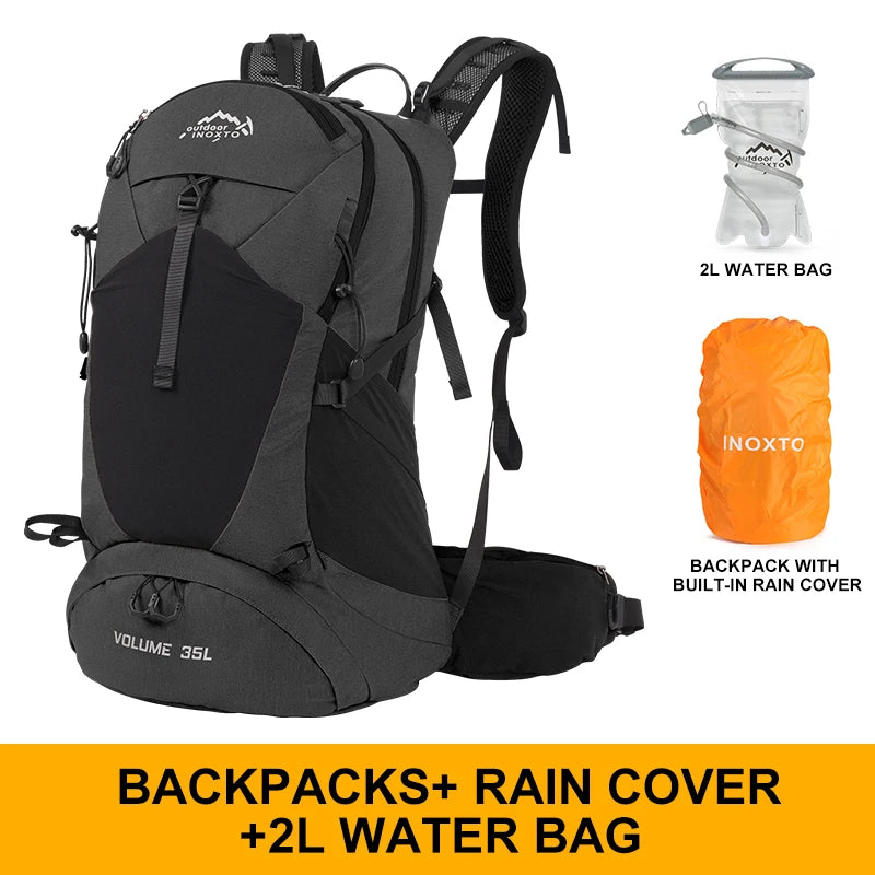 Unisex 35L Mountaineering Backpack Waterproof Hiking Bag