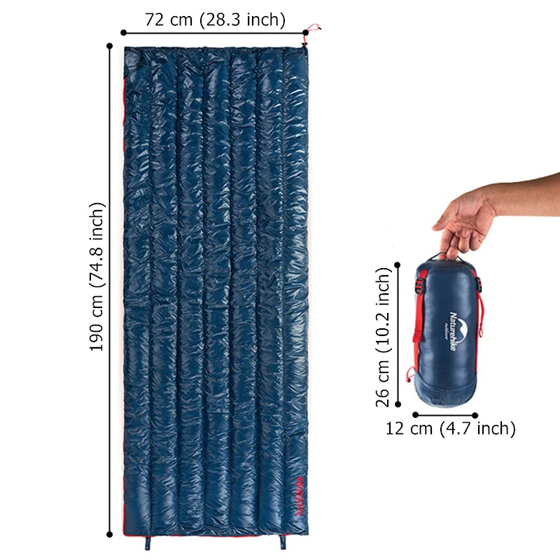 Naturehike Ultralight Goose Down Sleeping Bag for Winter Camping