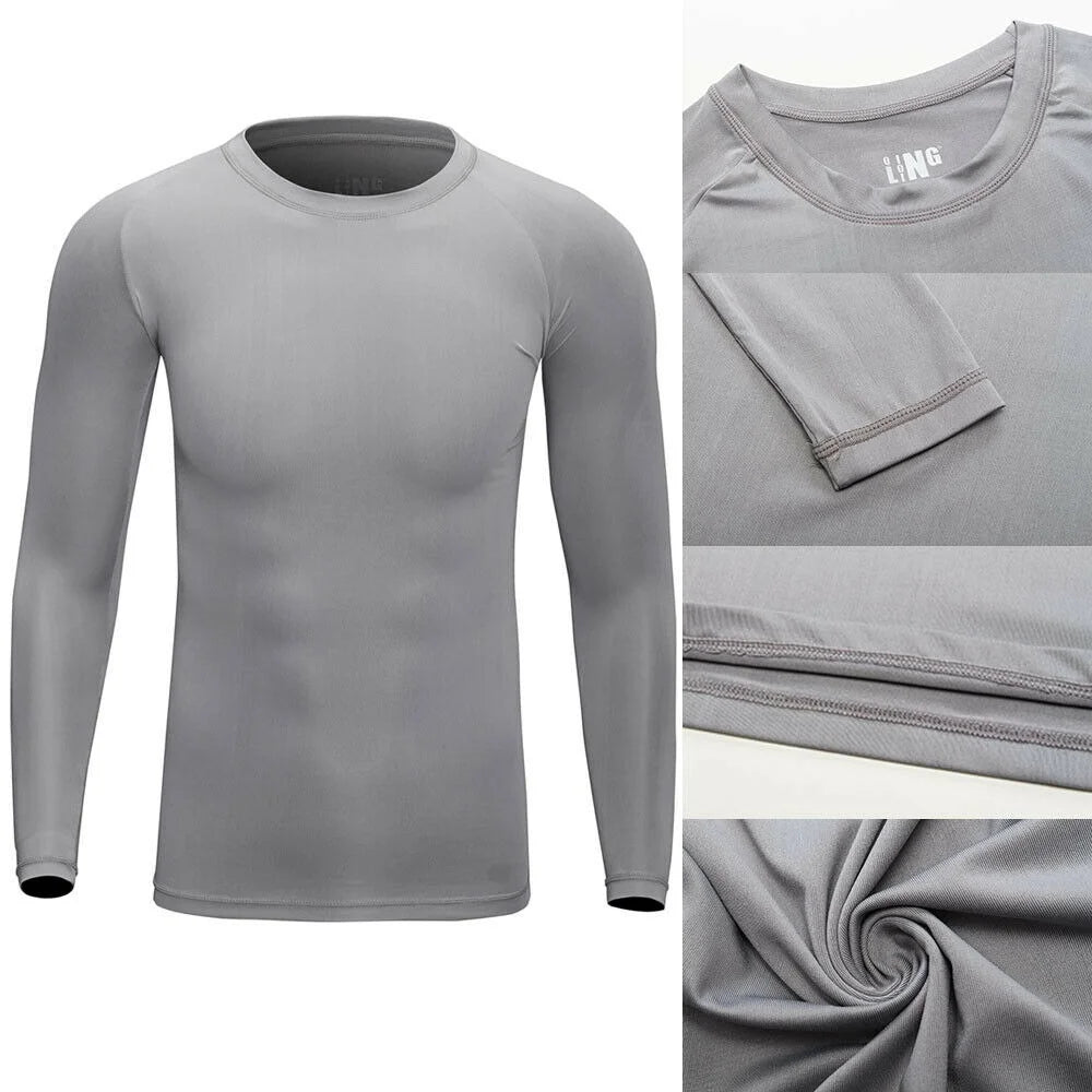 NoEnName Null Men Long Sleeve Compression T-Shirt