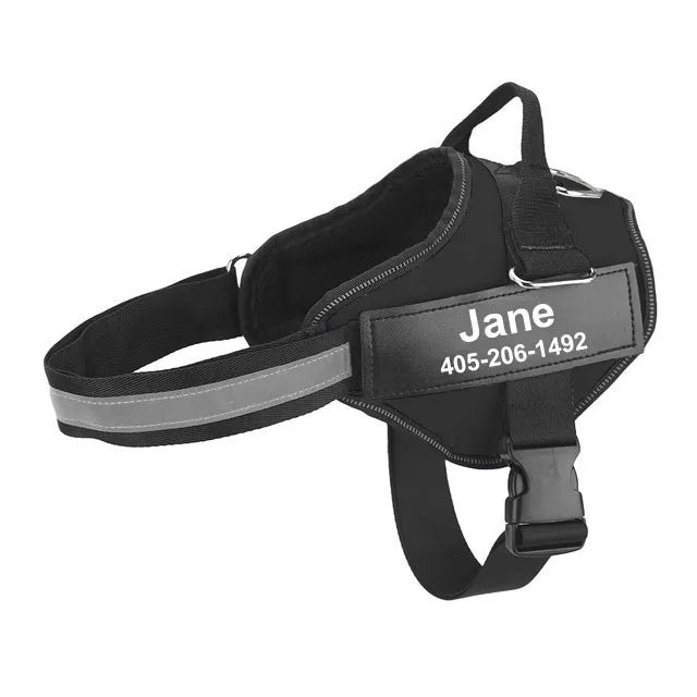 Adjustable Reflective Dog Harness Vest for Small Large Dogs