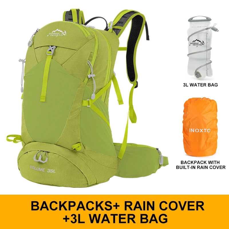 Unisex 35L Mountaineering Backpack Waterproof Hiking Bag