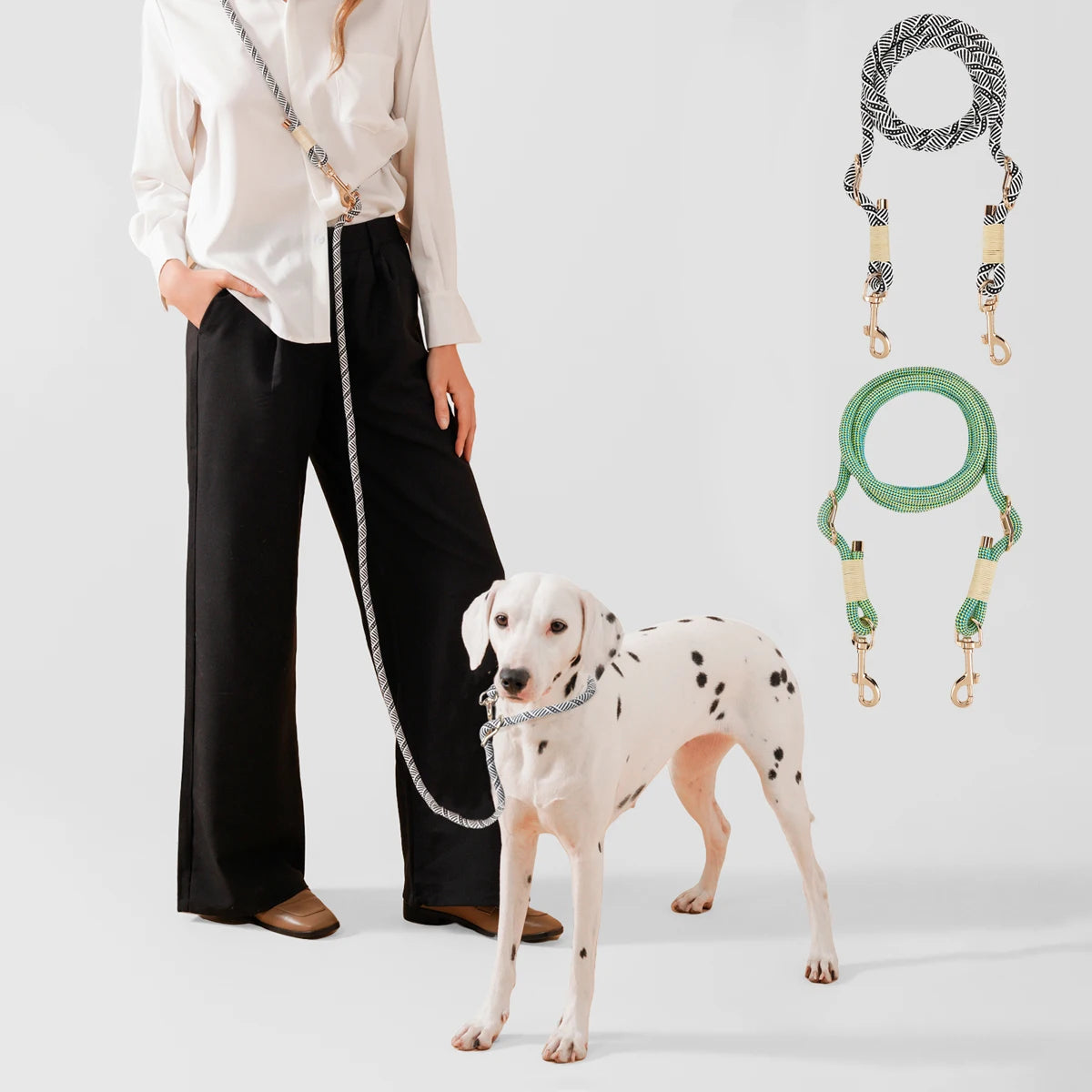 Hands Free Dog Lead Rope 10 In 1 Multi Function Leash