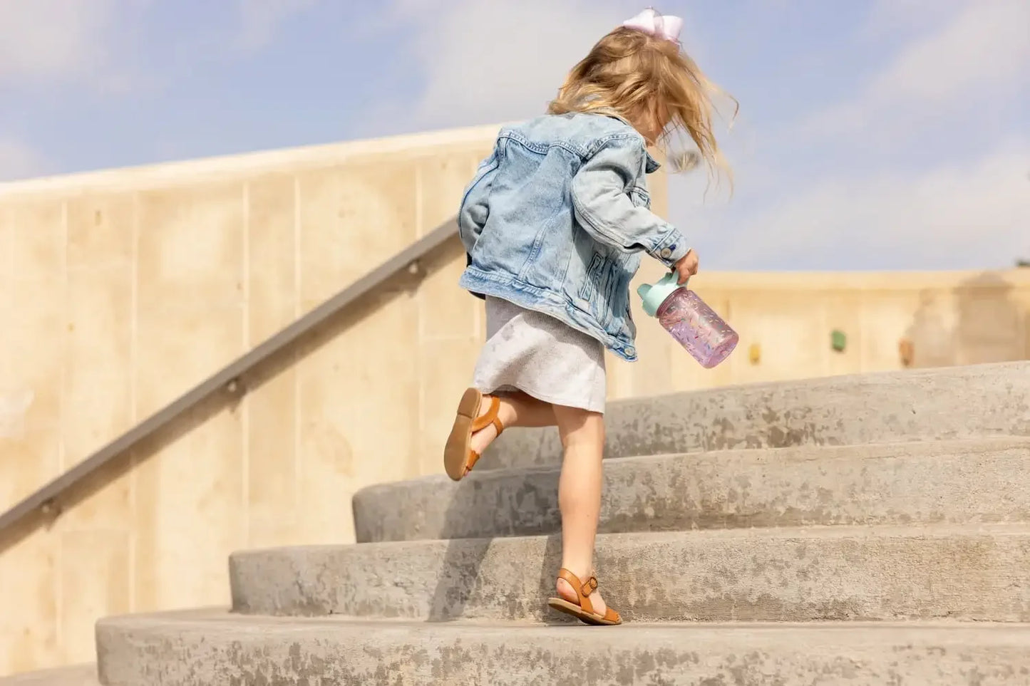 Reusable 12 fl oz Tritan Water Bottle with Silicone Straw Lid