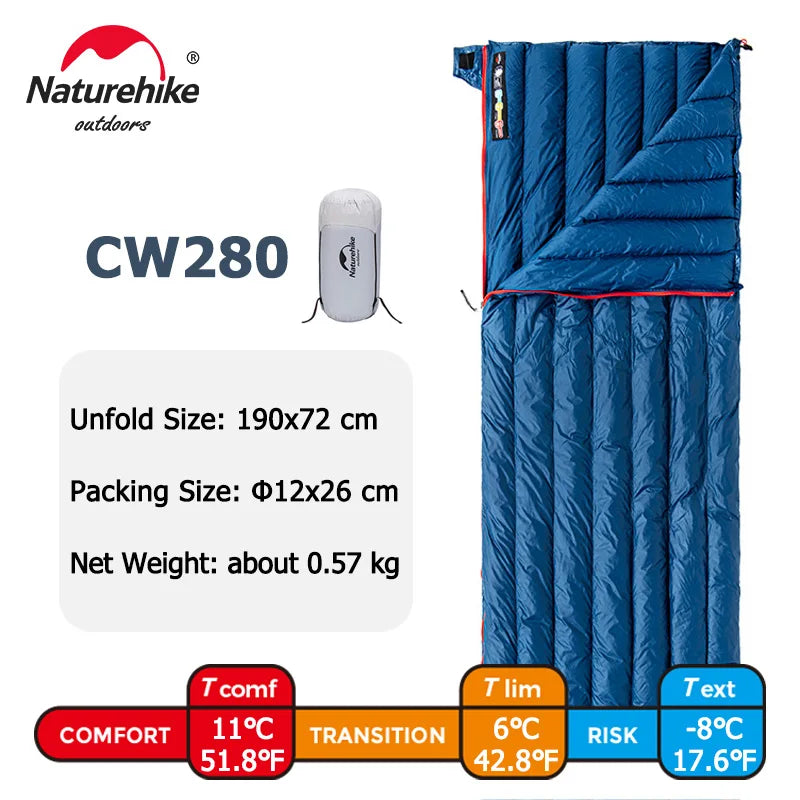 Naturehike Ultralight Goose Down Sleeping Bag for Winter Camping