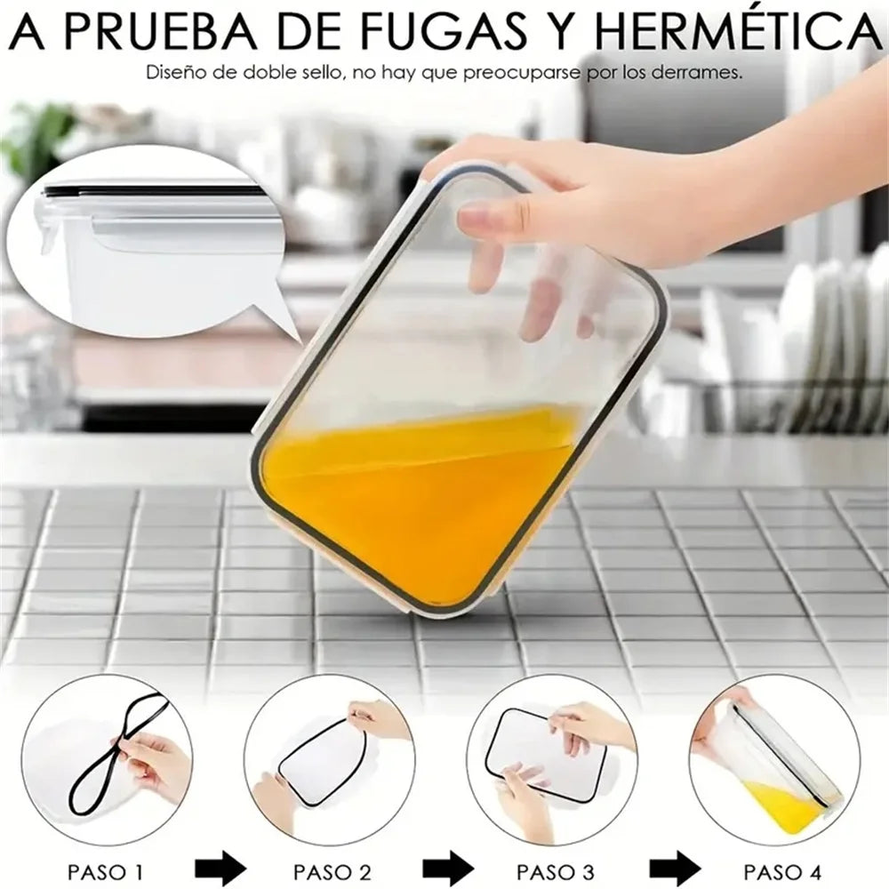 24Pc Reusable Kitchen Storage Containers With Flip Lids