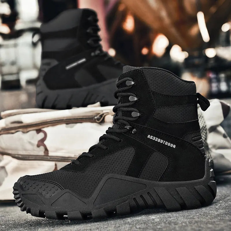 CHRLCK Waterproof Hiking Boots Camouflage Tactical Shoes