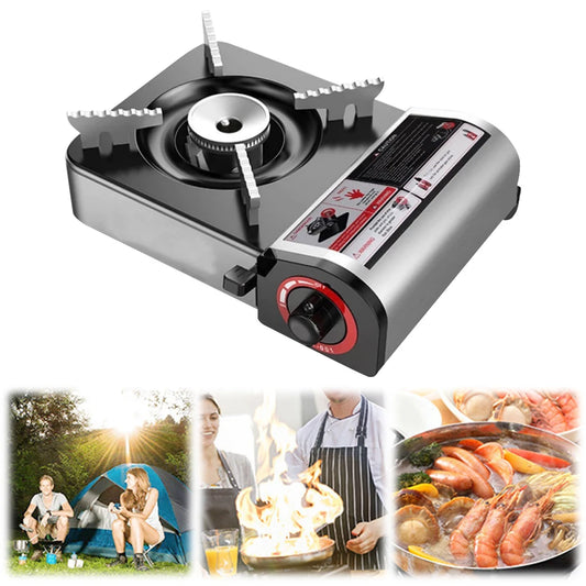Shunmaii Portable Butane Camping Stove with Adjustable Flame