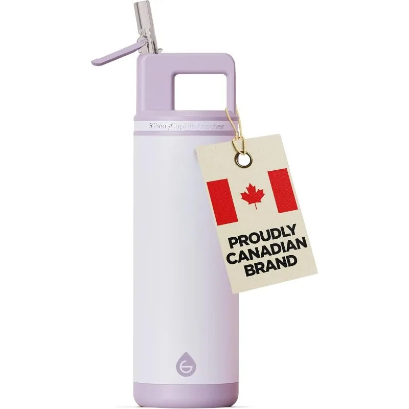 Alpine Flip N Sip 20 Oz Insulated Stainless Steel Water Bottle