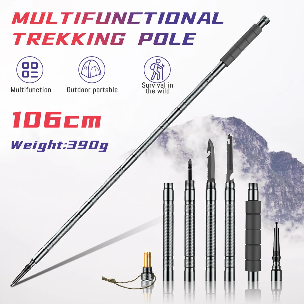 Lightweight Collapsible Trekking Poles Telescopic Hiking