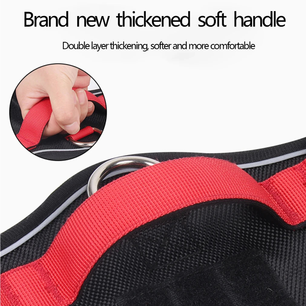 Reflective Dog Harness 1680D Waterproof Oxford Vest Large