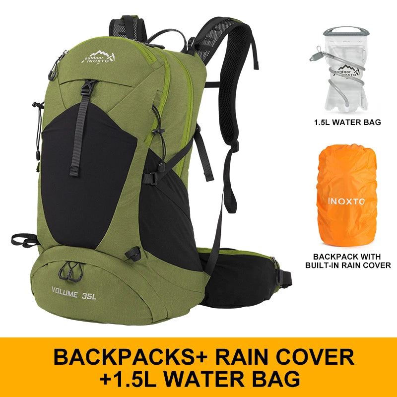 Unisex 35L Mountaineering Backpack Waterproof Hiking Bag