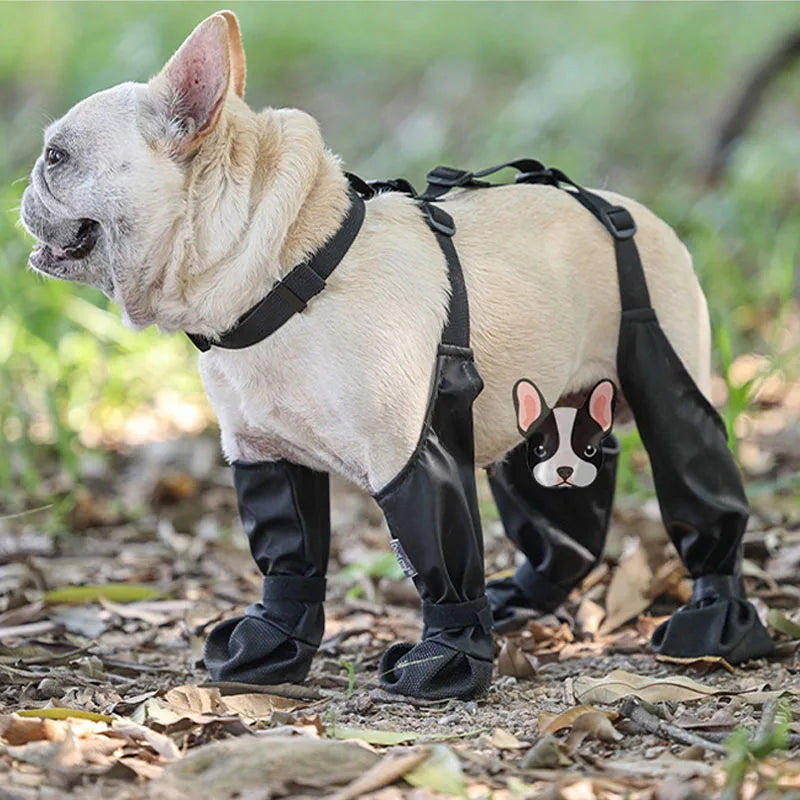Waterproof Adjustable Dog Shoes For Outdoor Walking