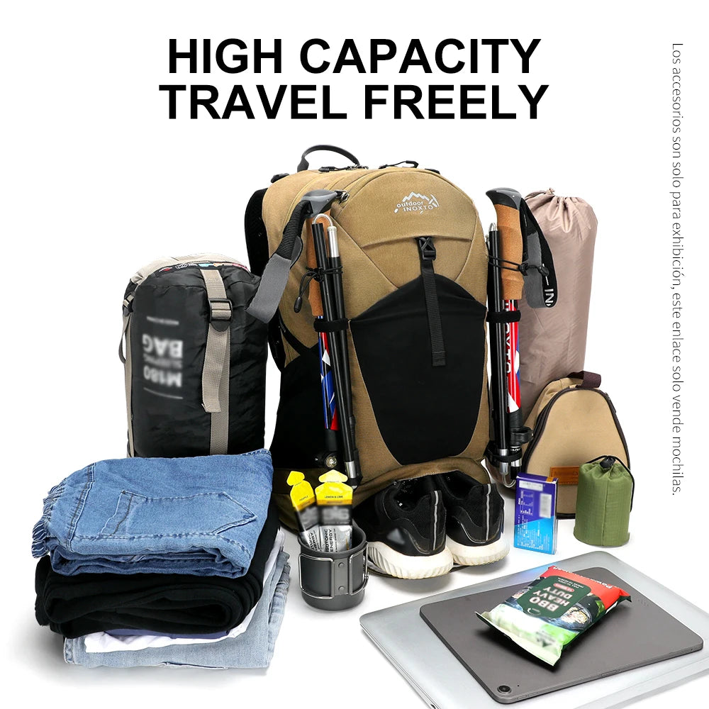 Unisex 35L Mountaineering Backpack Waterproof Hiking Bag