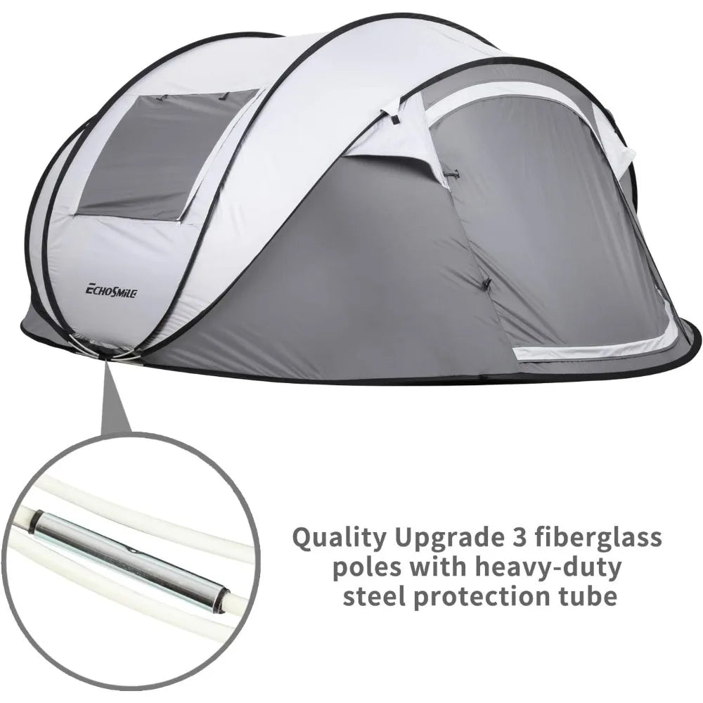Camping Instant Pop Up Tent For 2 10 People Water Resistant