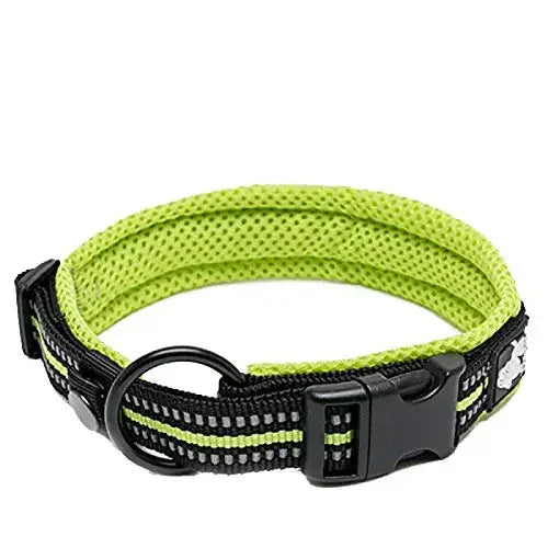 Truelove Adjustable Nylon Dog Collar Reflective Soft Padded