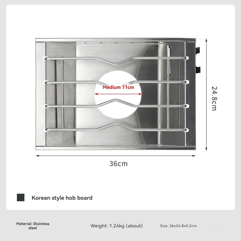 CampingMoon CK25PG Stainless Steel Korean Furnace Plate