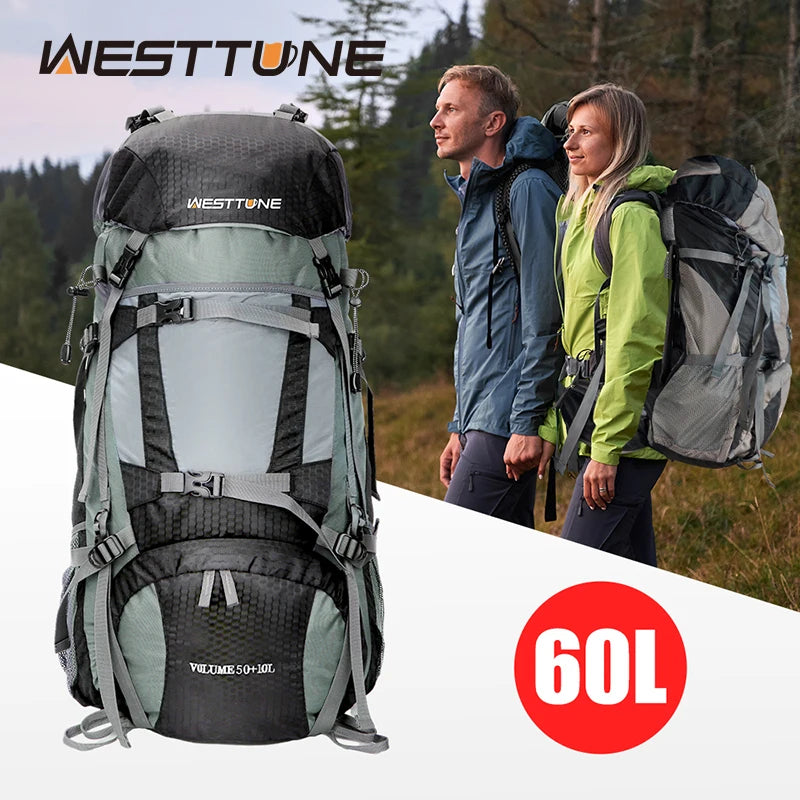 WestTune 60L Explorer Internal Frame Backpack Rain Cover