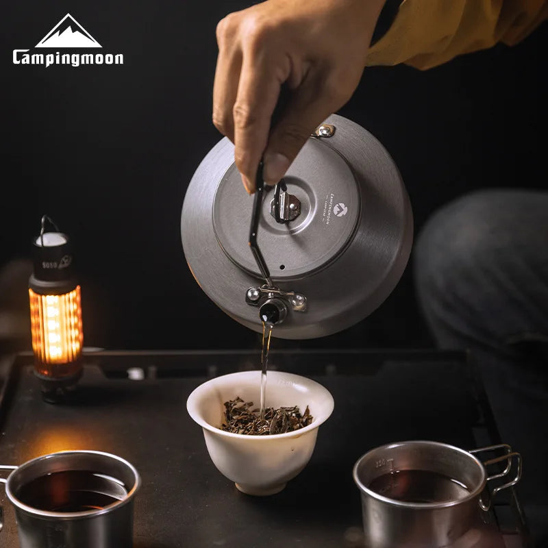 Campingmoon Outdoor Kettle Multi Use Alloy 0.8L 1L 1.5L