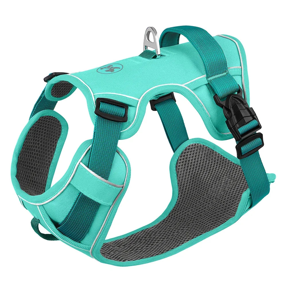 Reflective Mesh Dog Harness Adjustable Nylon Vest for All Breeds