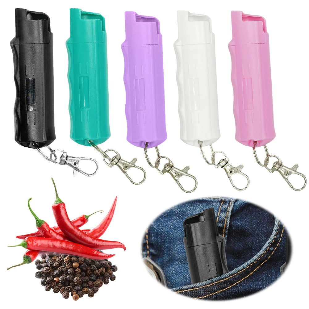 20ml Pepper Spray Keychain Portable Self Defense For Women
