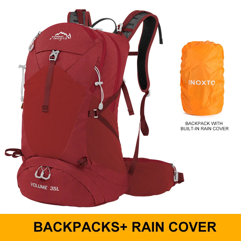Unisex 35L Mountaineering Backpack Waterproof Hiking Bag
