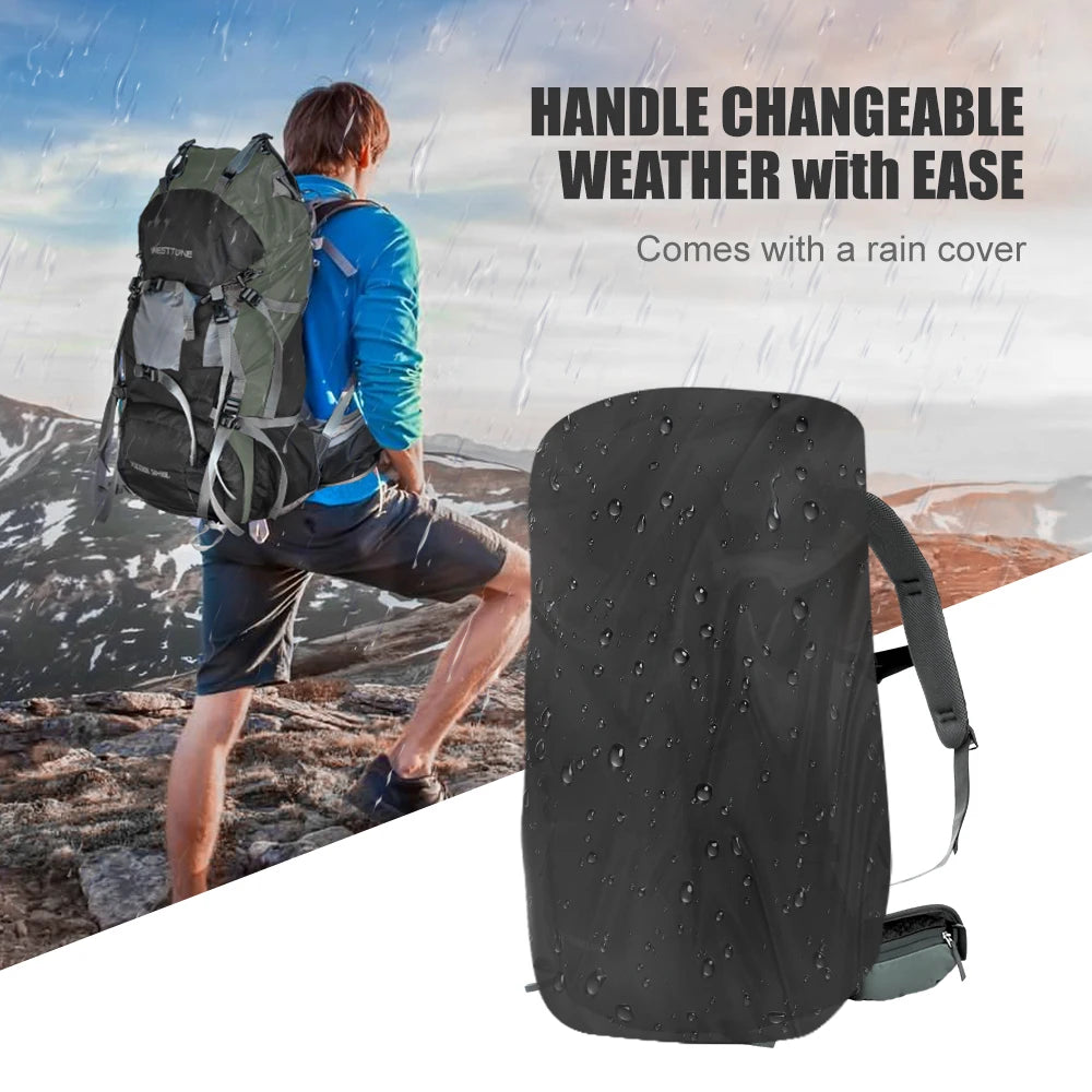 WestTune 60L Explorer Internal Frame Backpack Rain Cover