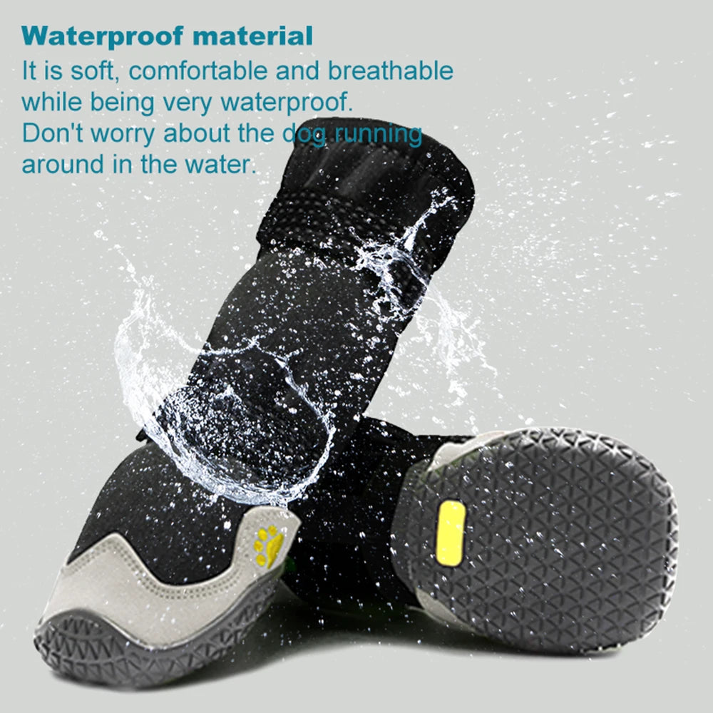 Waterproof Non Slip Dog Boots For Large Dogs Winter