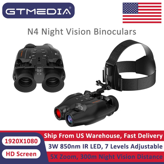 GTMEDIA N4 Night Vision Goggles with 5X Zoom and 32GB Card