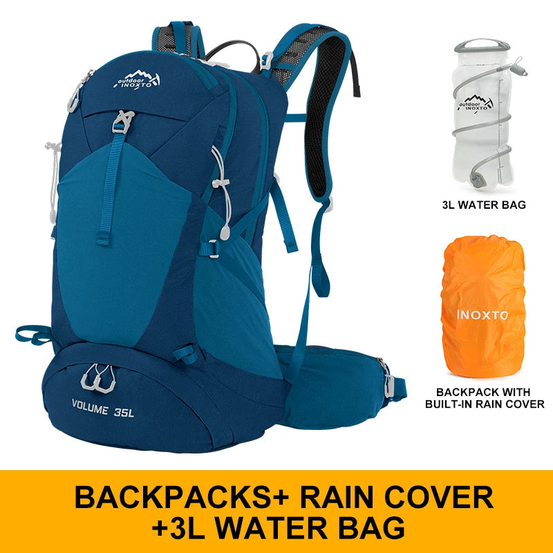 Unisex 35L Mountaineering Backpack Waterproof Hiking Bag