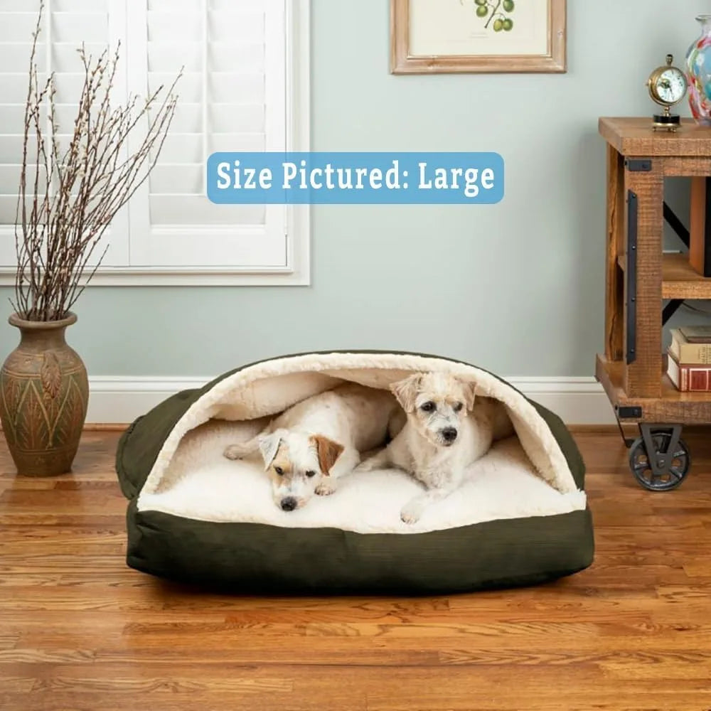 Cozy Cave Rectangle Dog Bed for Medium and Large Dogs