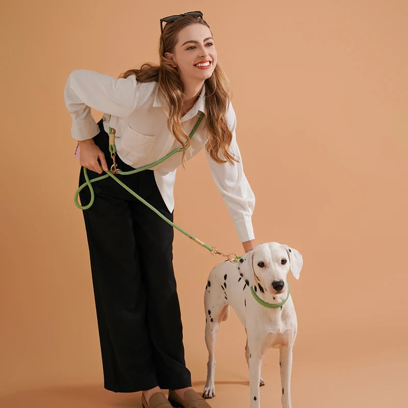 Hands Free Dog Lead Rope 10 In 1 Multi Function Leash