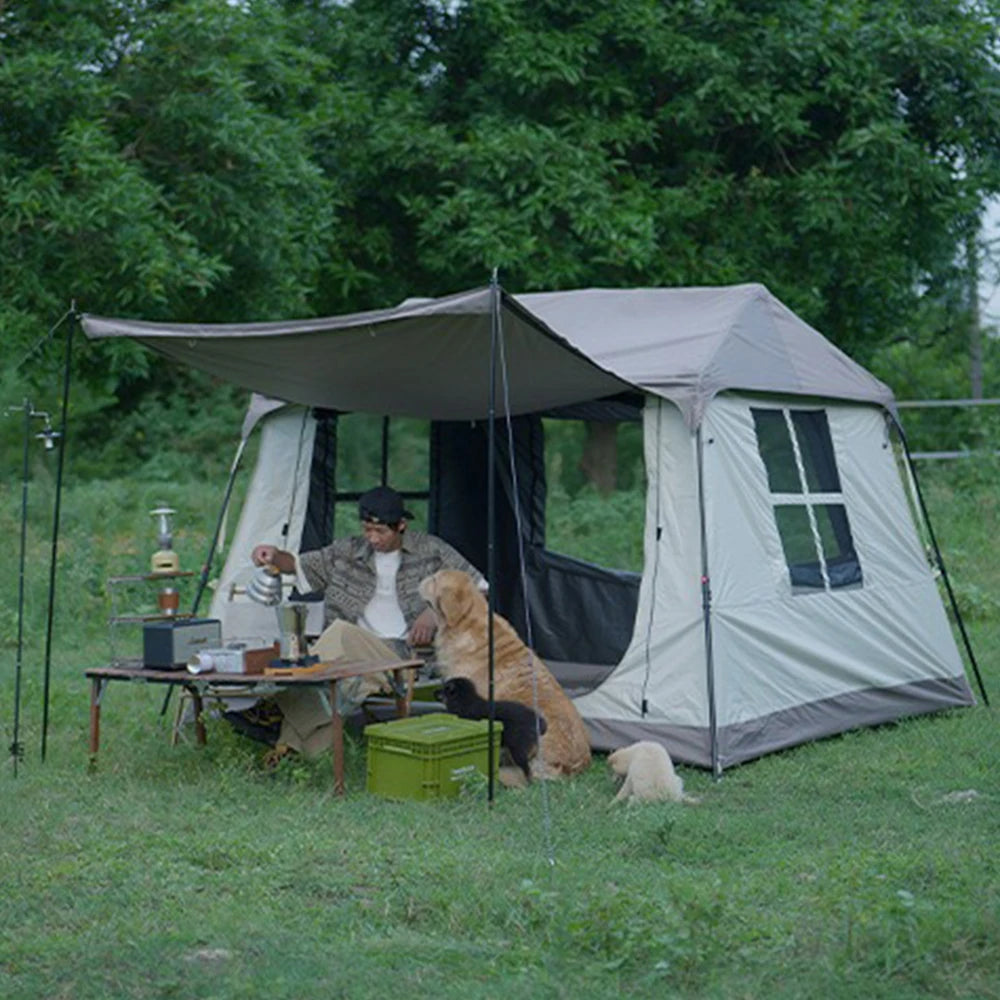 EMER 5 To 8 Person Waterproof Camping Tent With Canopy