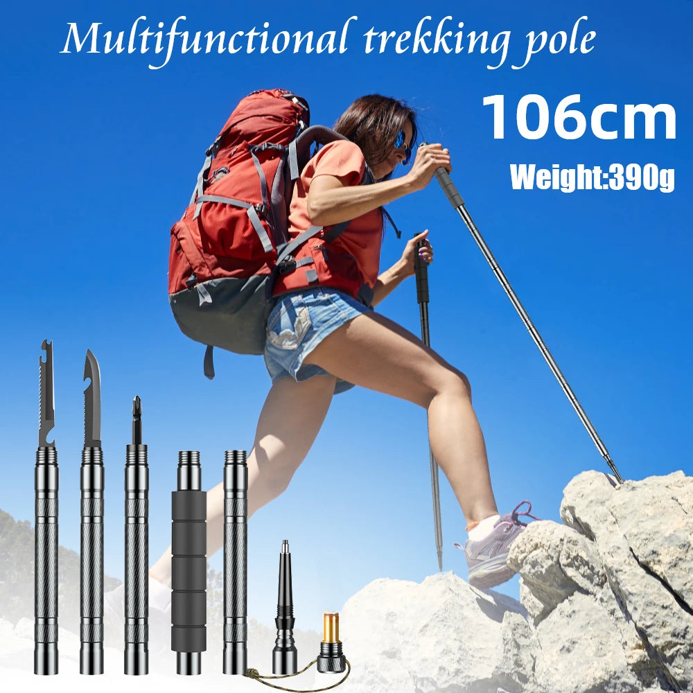 Lightweight Collapsible Trekking Poles Telescopic Hiking