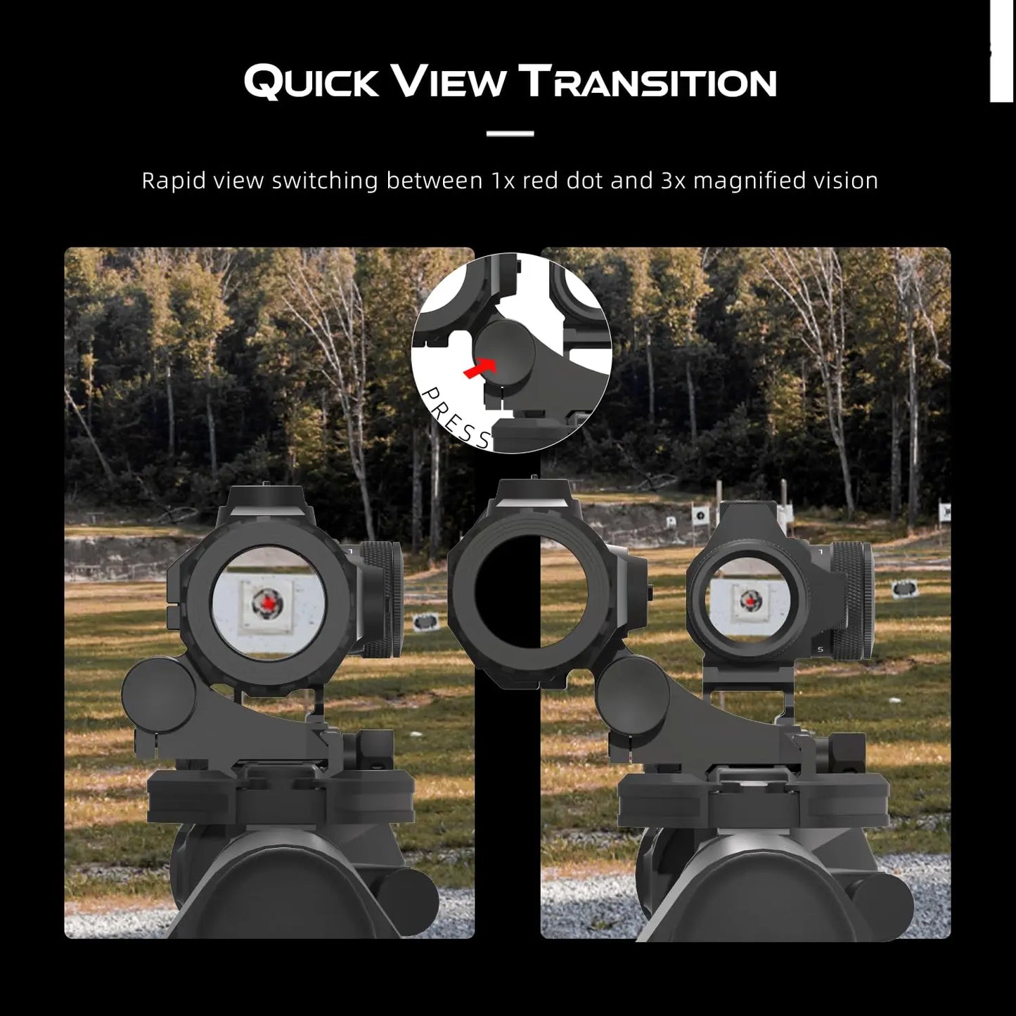 Vector Optics Maverick III 3x22 Magnifier Long Eye Relief