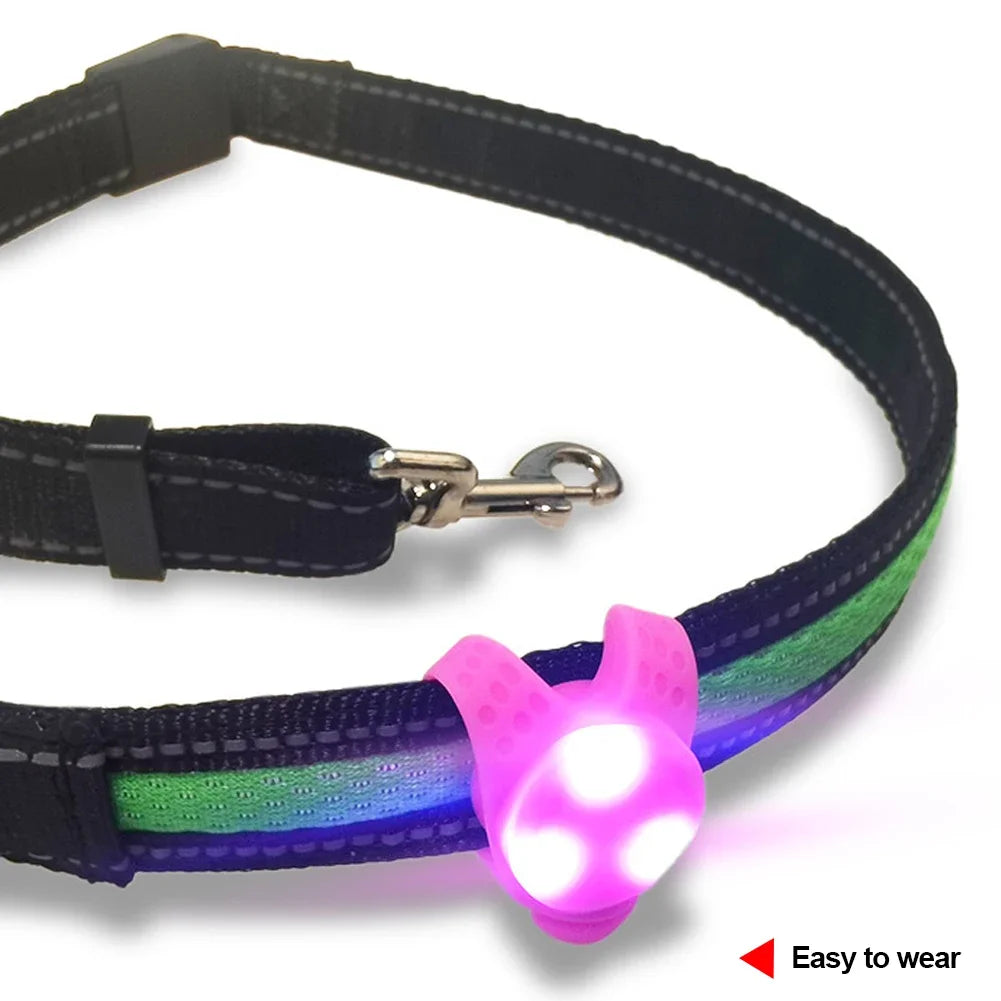 Silicone Glow Pendant Collar Light for Dogs and Puppies