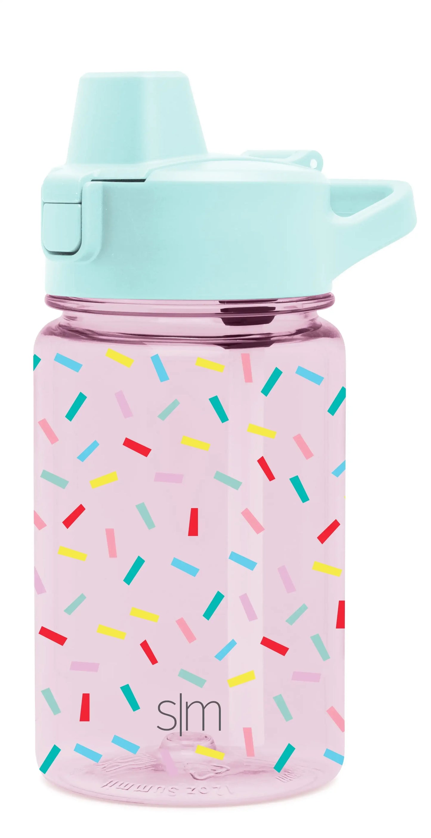 Reusable 12 fl oz Tritan Water Bottle with Silicone Straw Lid