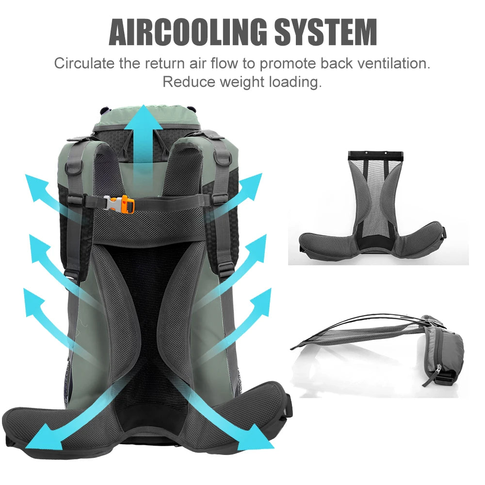 WestTune 60L Explorer Internal Frame Backpack Rain Cover