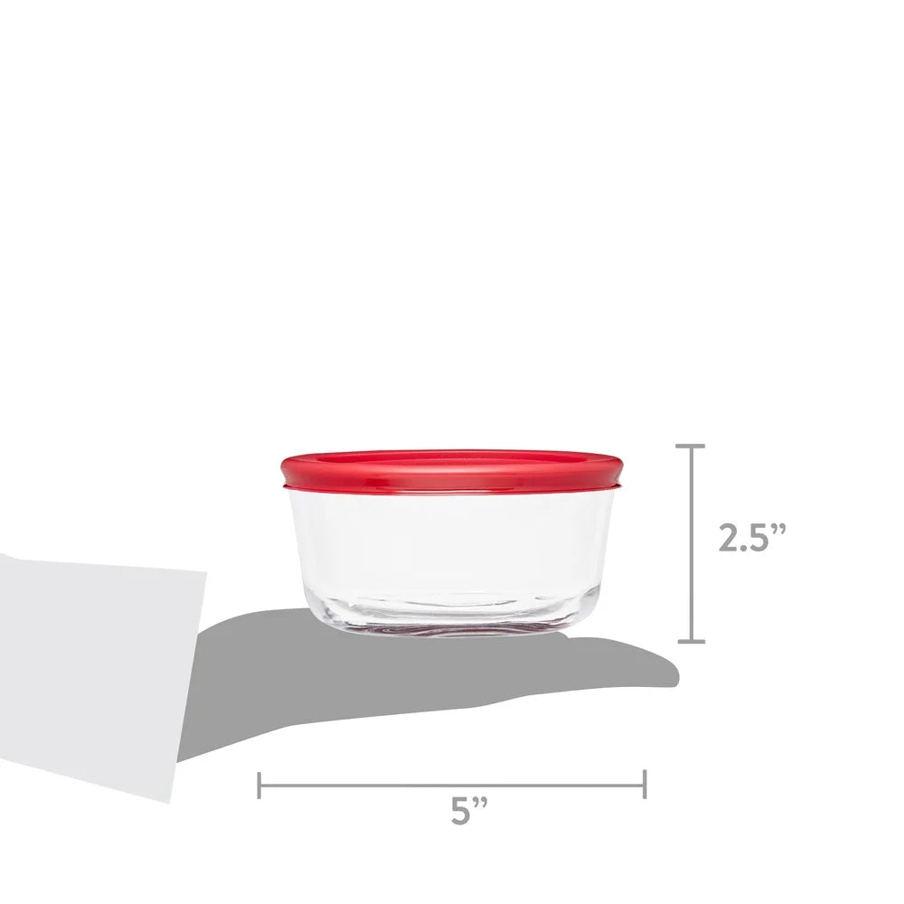 NoEnName_Null 14 Piece Clear Glass Food Storage Container Set