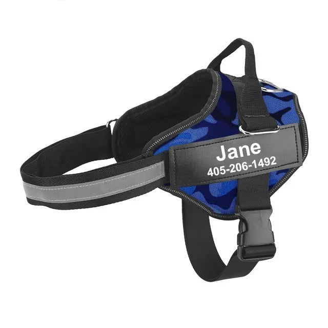 Adjustable Reflective Dog Harness Breathable No Pull Vest