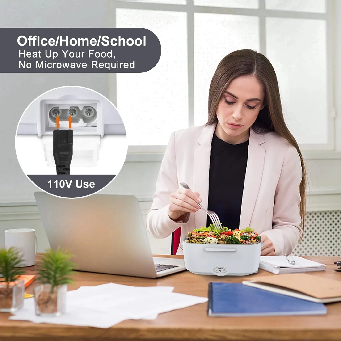 NoEnName Null Electric Portable Food Warmer Lunch Box