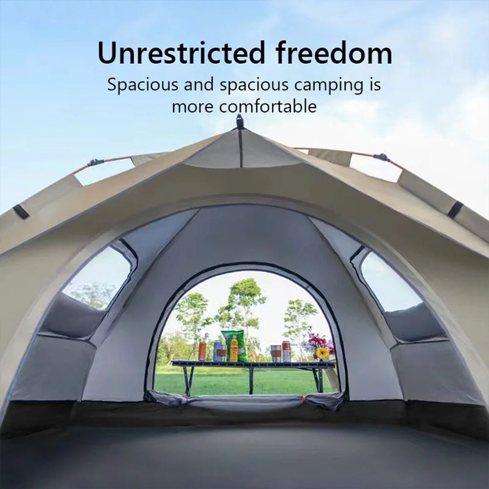 Automatic Quick Opening Camping Tent Two Doors And Windows